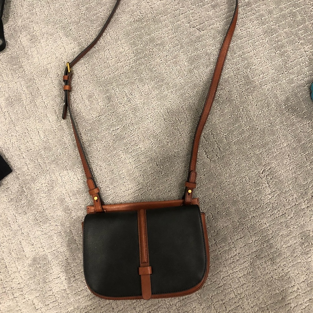 Fossil two toned cross body bag